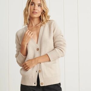 Jenni Kayne - Cashmere Stanford Cardigan - Oatmeal - Medium